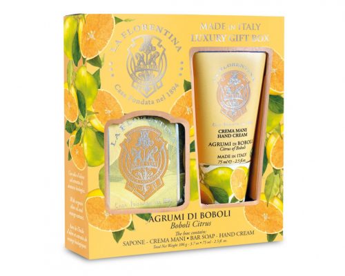 Mario Fissi pachet cadou pentru îngrijirea mâinilor Boboli Citrus - cremă de mâini 75 ml + săpun 106 gr