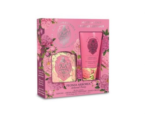 Mario Fissi Pentecost Peonia arborea Pachet cadou pentru îngrijirea mâinilor - cremă de mâini 75 ml + săpun 106 gr