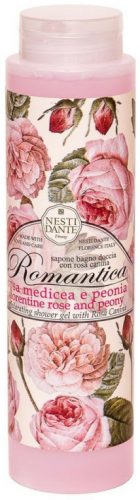 Nesti Dante Romantica Rose and peony - Trandafir-bujor - spumă și gel de duș  - 300 ml