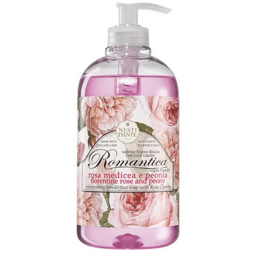 Nesti Dante Romantica Trandafir-bujor săpun lichid   - 500 ml